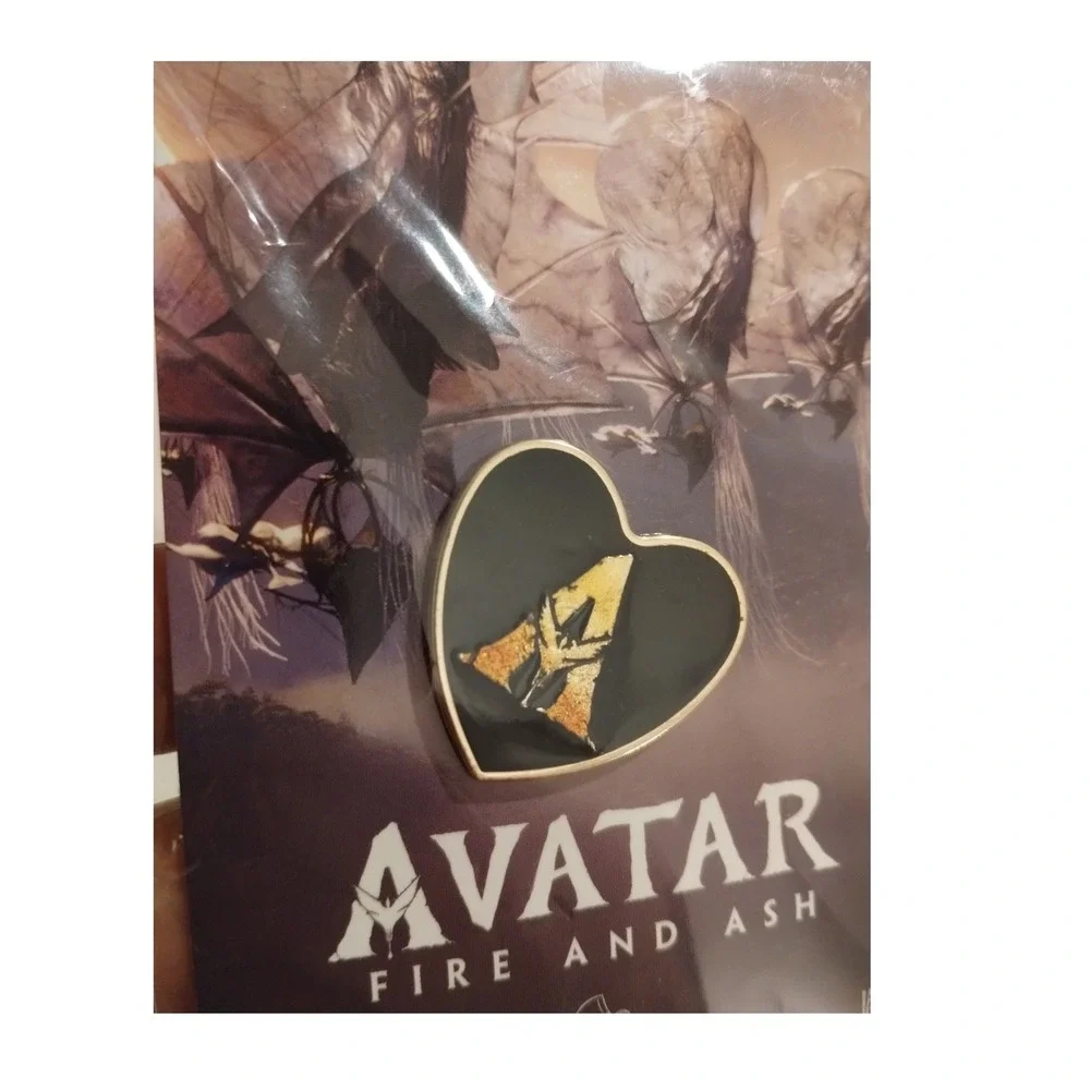 Avatar Fire and Ash Variety Charity Heart Enamel Pin Movie Promo New Sealed (2)